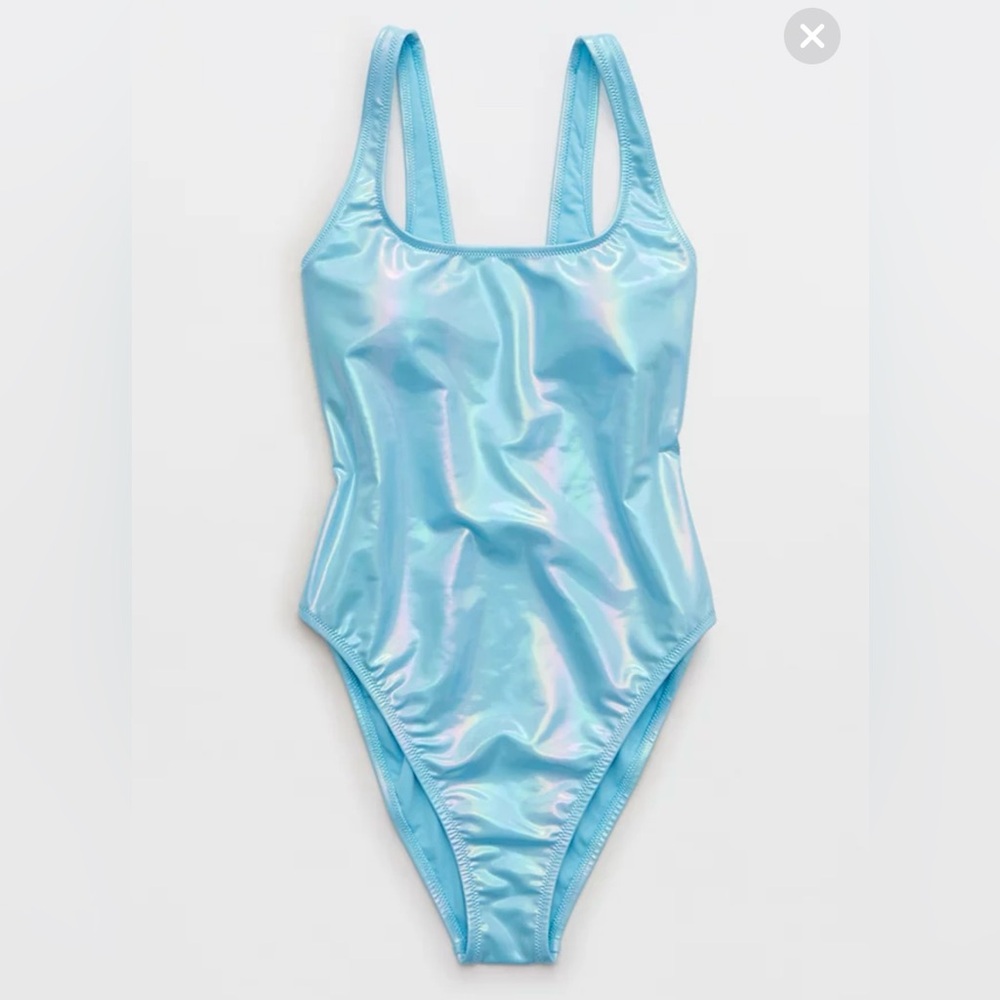 NWOT - Aerie metallic babewatch one piece - XL